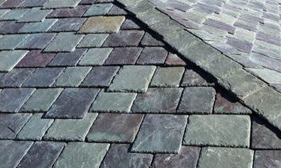 Slate shingles installed by Kudu Roofing